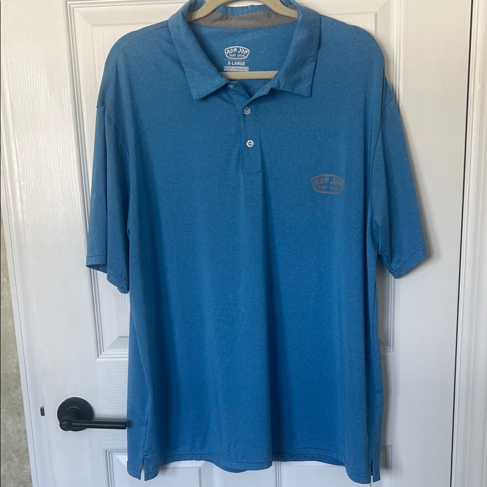 Ron Jon Classic Blue Polo Surf Shirt XL